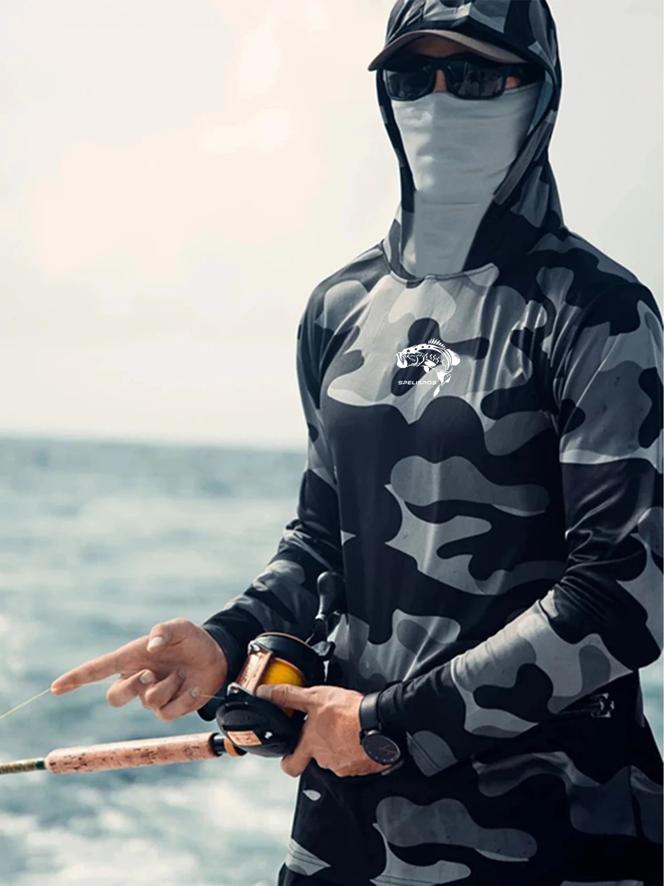 long sleeve Fishing Hoodie