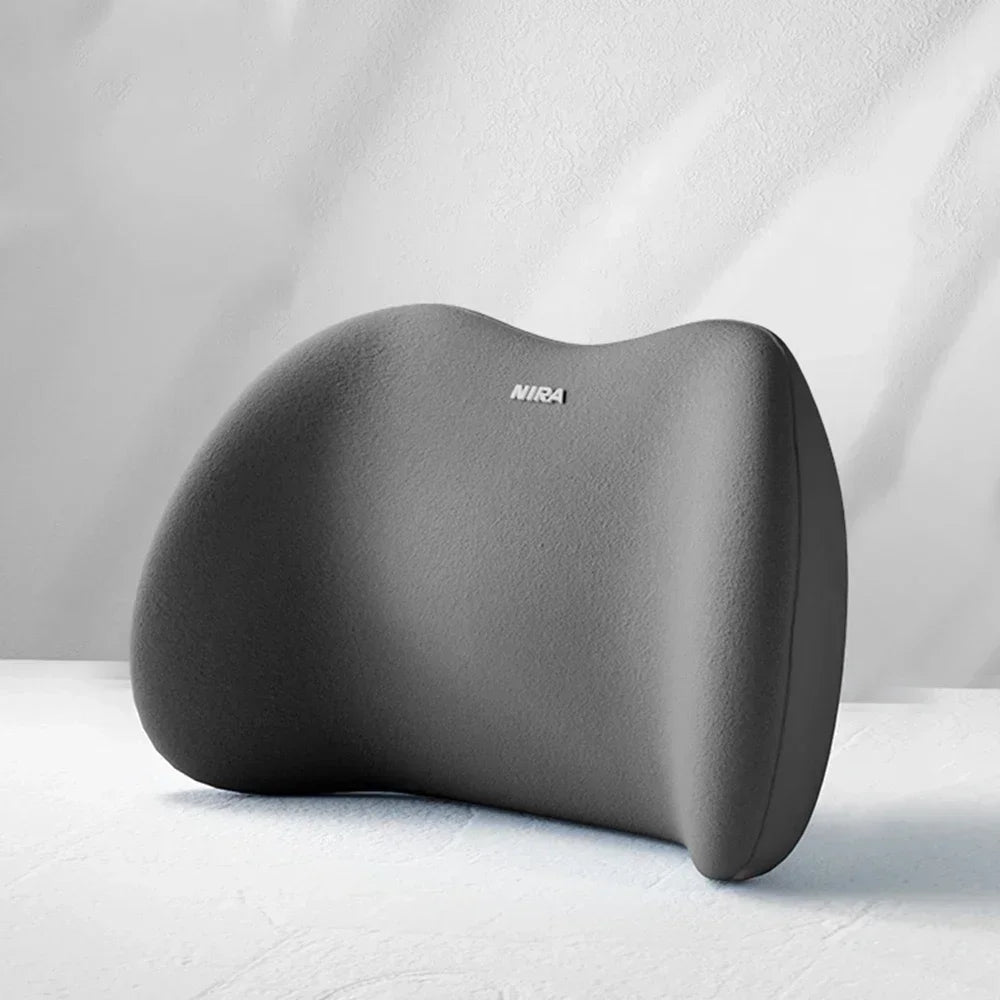 Memory Foam Dual Use Neck Lumbar Pillow Spine Support