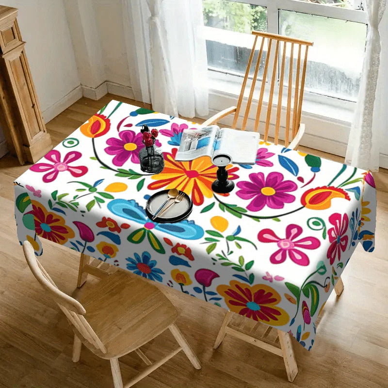Rectangular Vibrant Cinco de Mayo Tablecloth