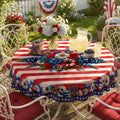 Round 4th of July Tablecloth