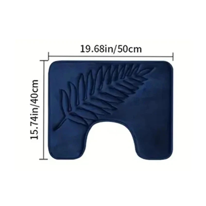 3 Piece Bathroom Memory Foam Mat