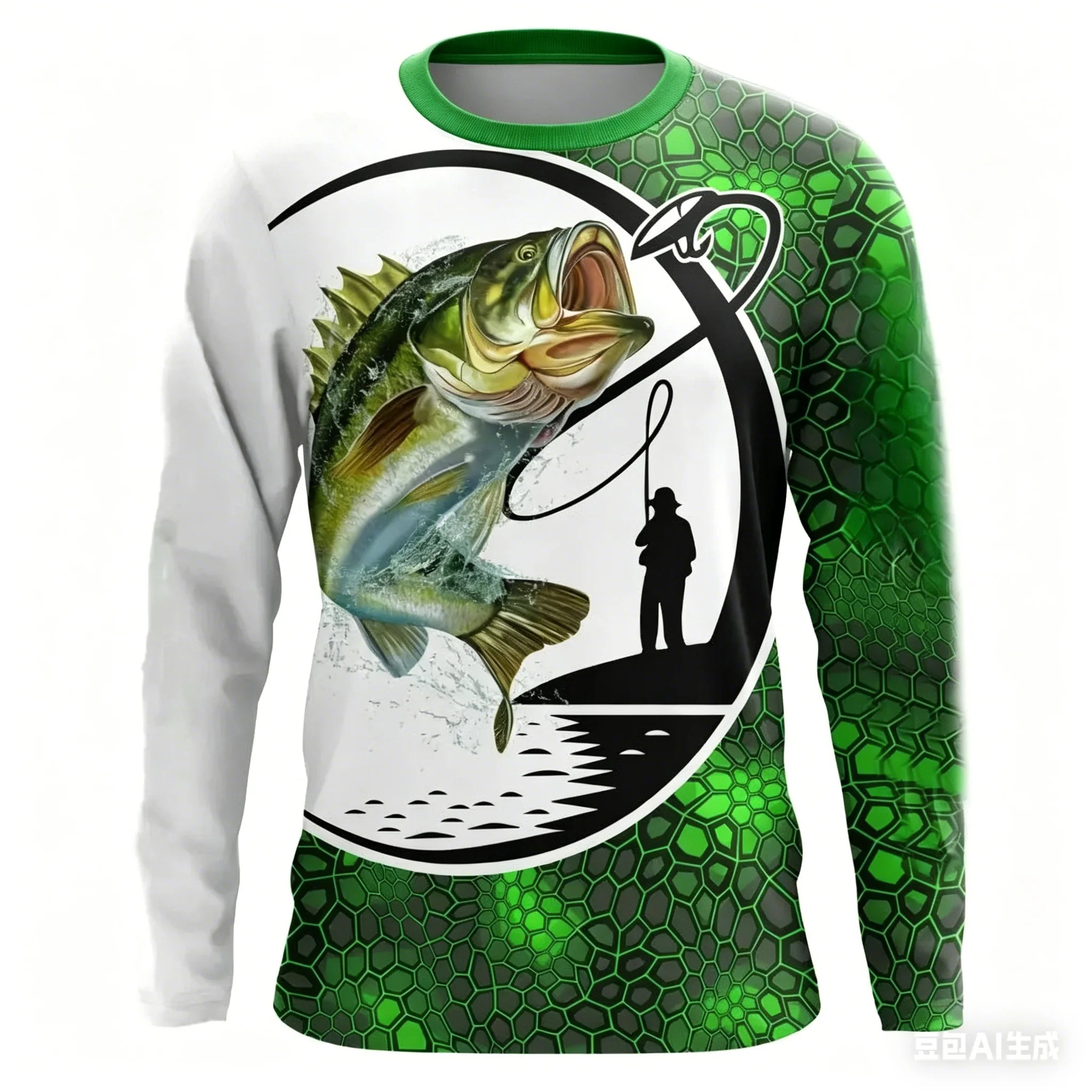 Men Summer Outdoor Fishing Long Sleeve t-shirt