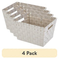 4-Pack Large Decorative Storage Baskets: Stylish Organizers