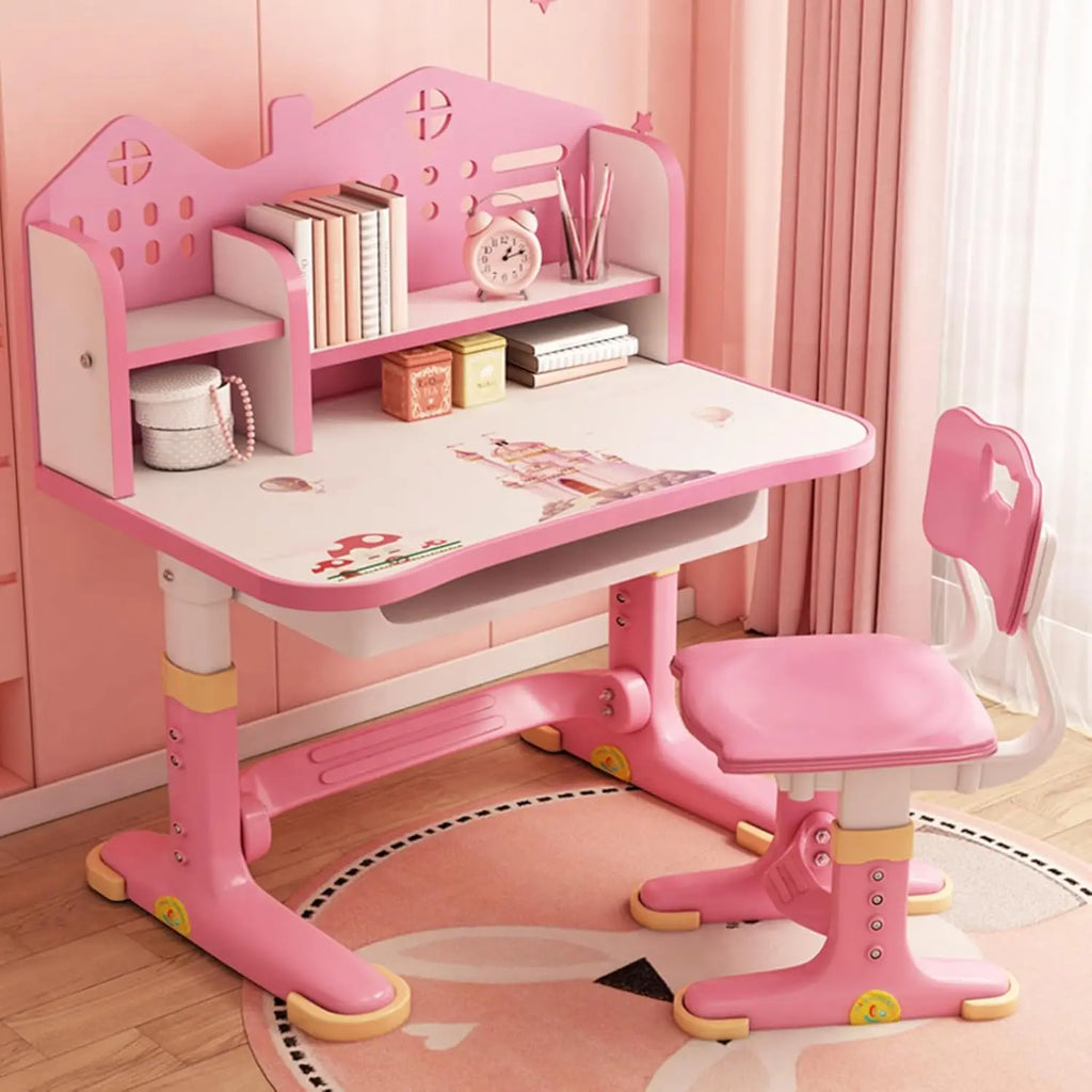 Kids Adjustable Study Desk Chair Set