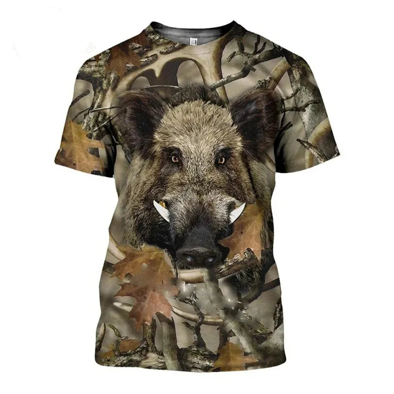 Hunting Camouflage Print T-Shirts