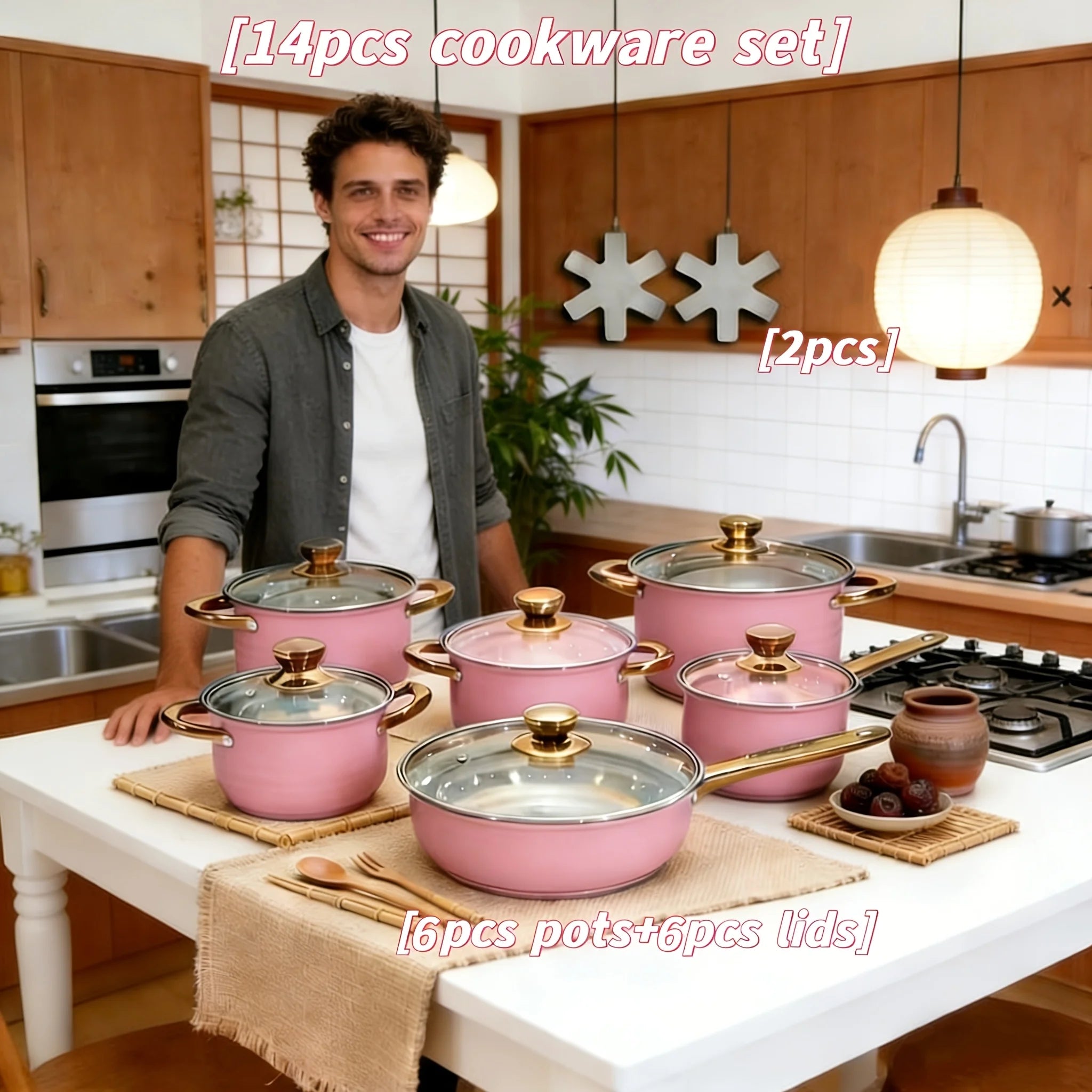 14-Piece Stainless Steel Cookware Set