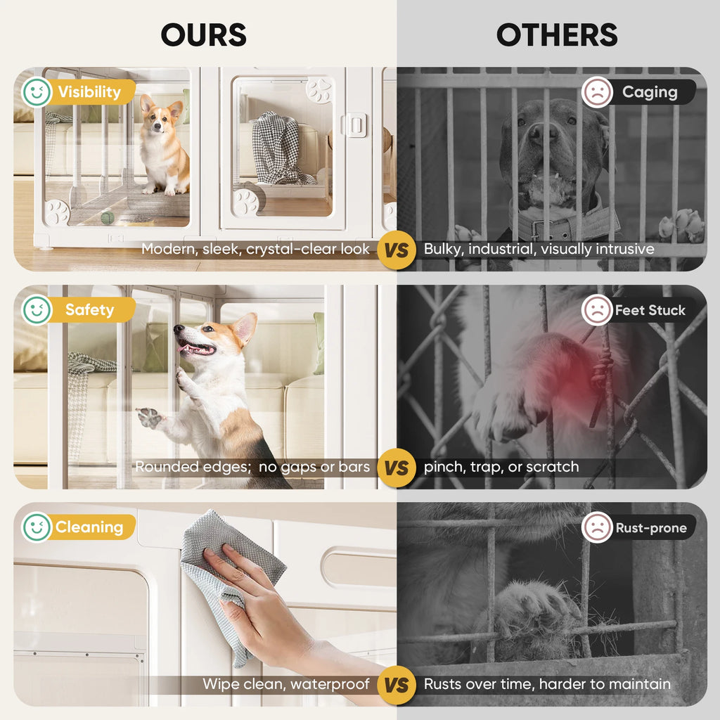 Clear Dog Play Pen