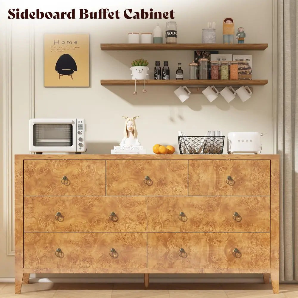 61 Wide 7Drawer Dresser