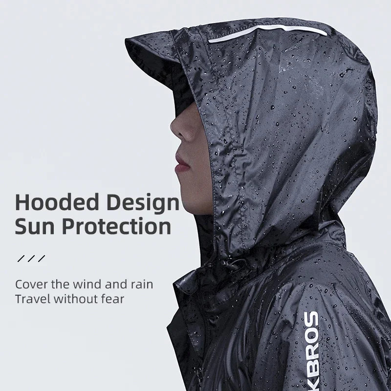 Reflective Outdoor cycling Rain Jacket for Men