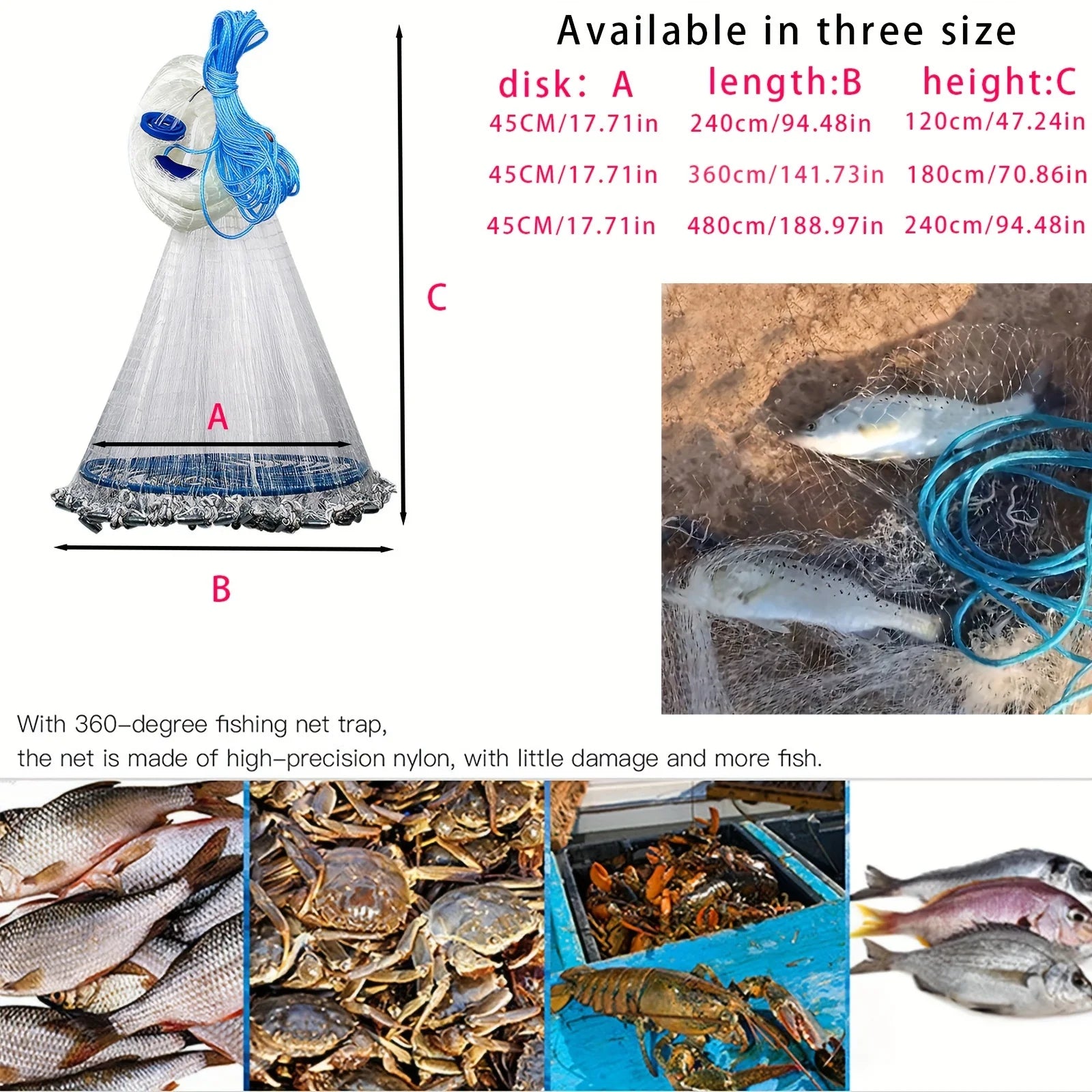 heavy-duty fishing nets