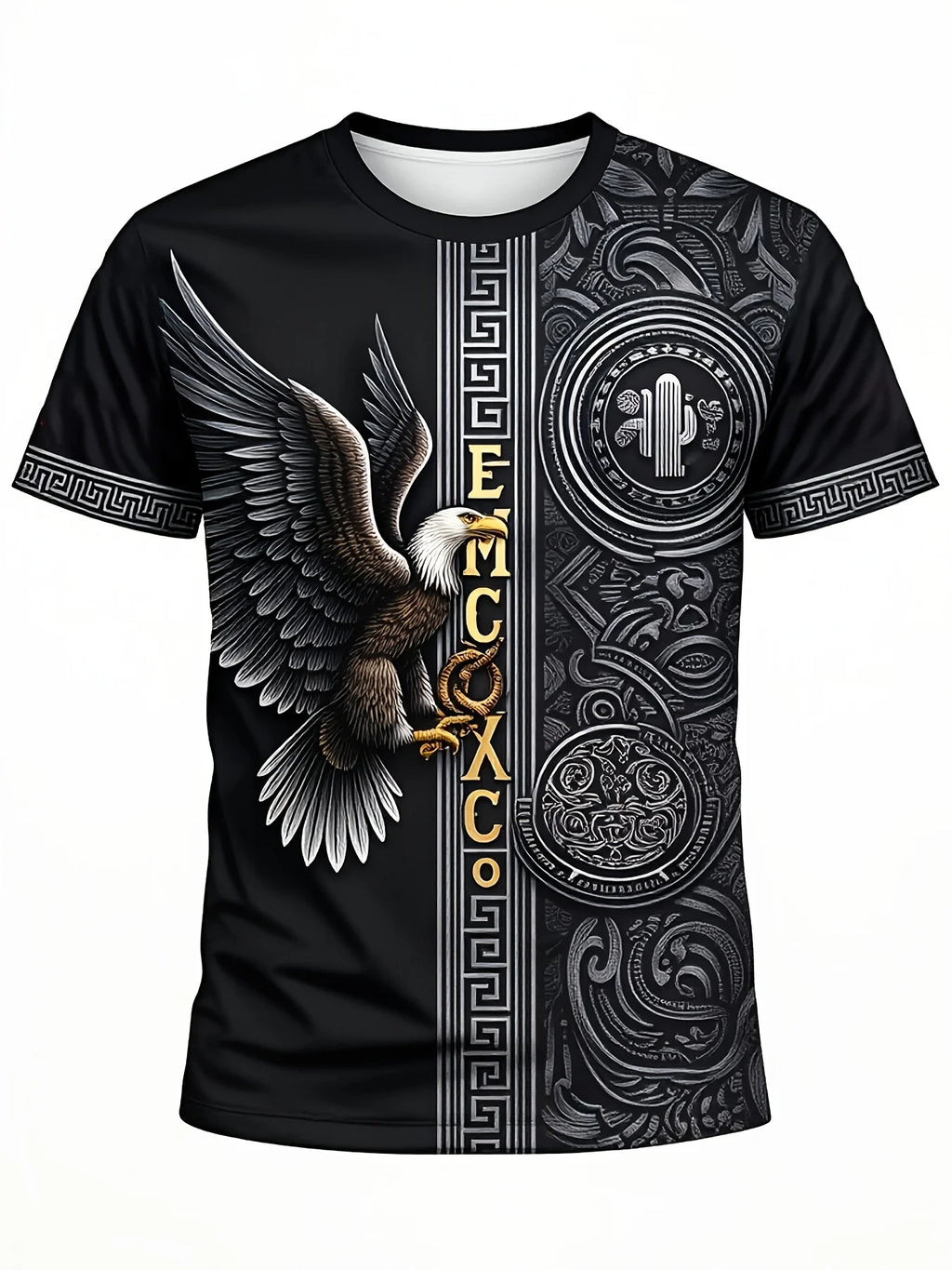 Mexican Style Aztec Eagle Soccer T-shirt