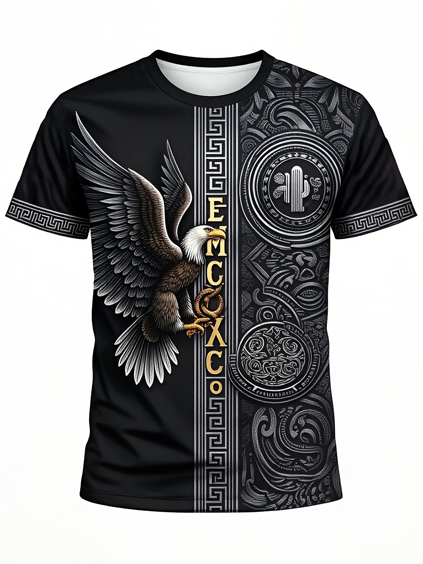 Mexican Style Aztec Eagle Soccer T-shirt
