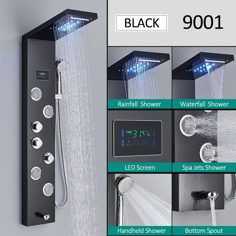 LED Shower Panel Tower System