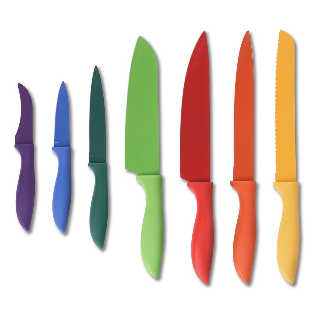 7Pcs Professional Colorful Kitchen Knife Set