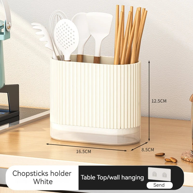countertop knife and fork storage draining box