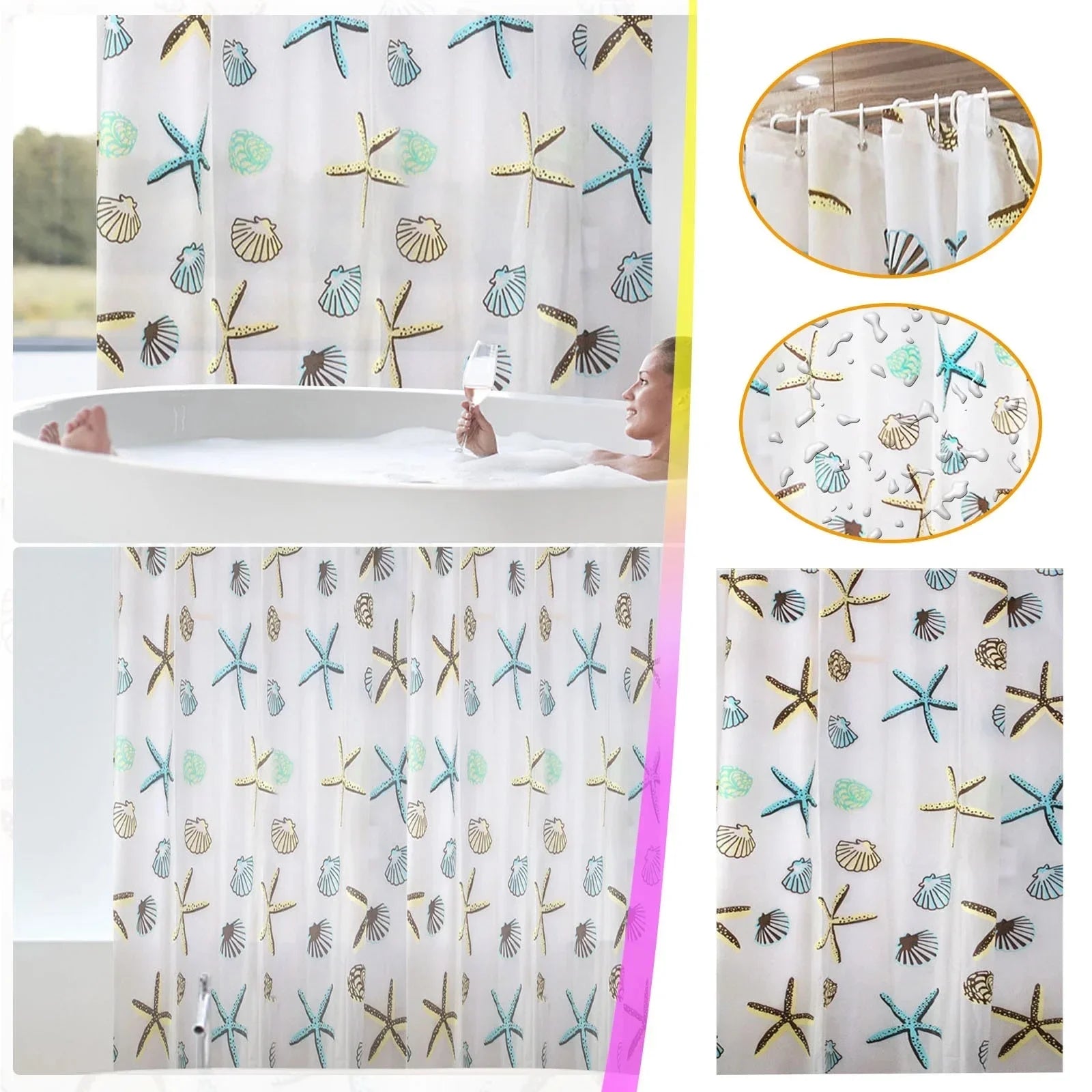 Starfish Shower Curtain
