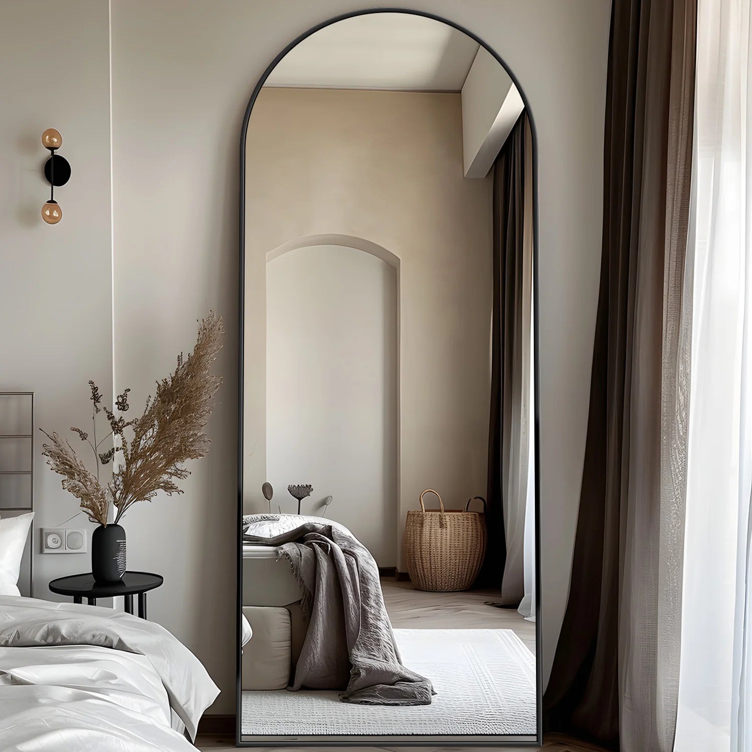 Rectangular Full Body Mirror with Stand
