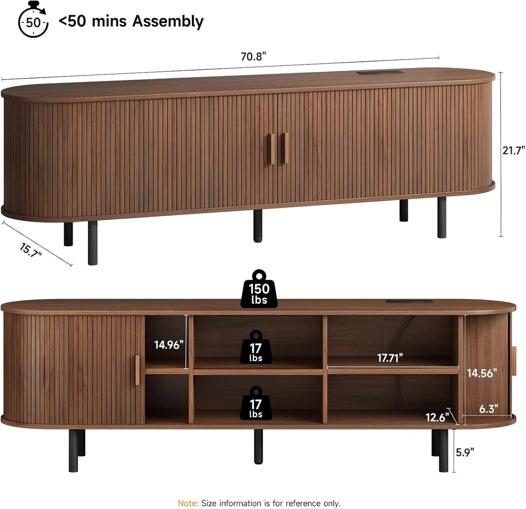 TV Stand with Power Outlet for TVs