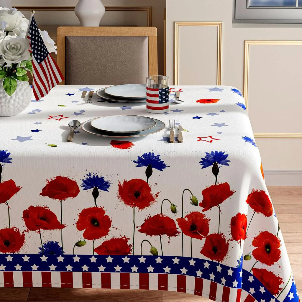 Patriotic 4th July Tablecloth