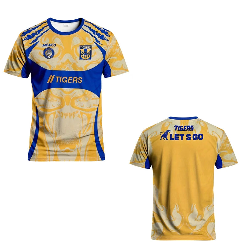 Mexican football jersey 3D printed quick-drying T-shirt suitable for both men and women, for summer outdoor sports wear.