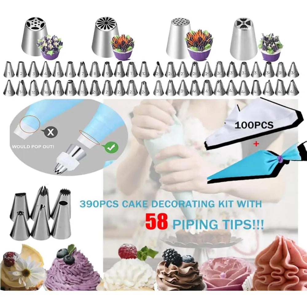 390-Piece Silicone Bakeware Set