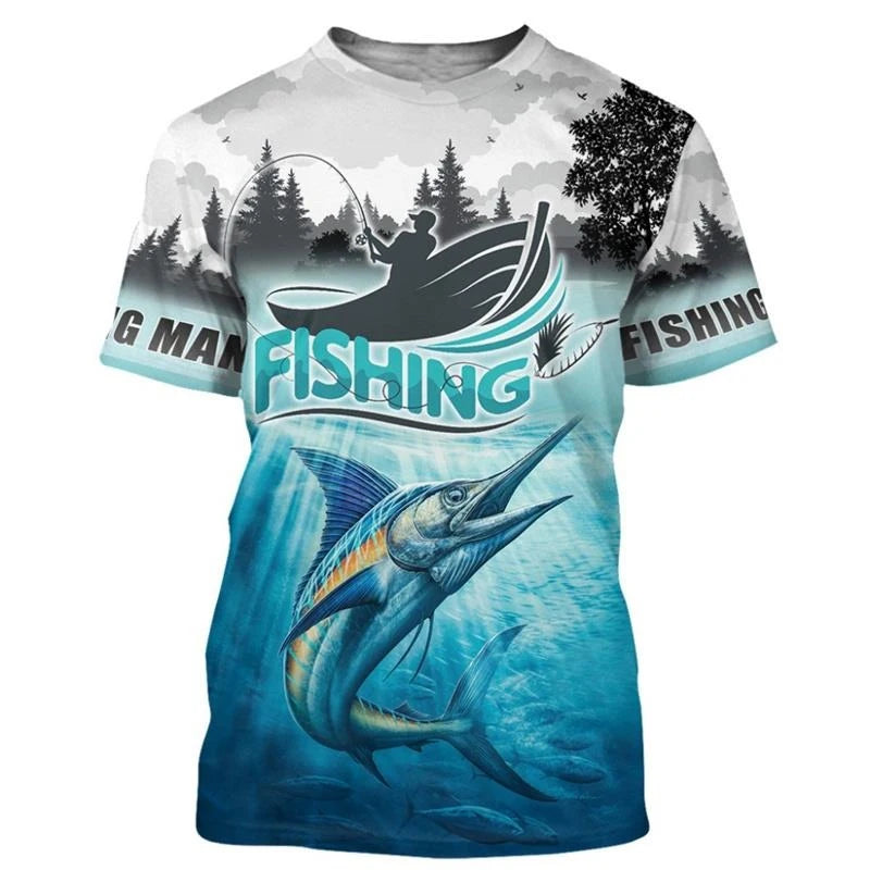 Fishing Themed Outdoor T-shirt