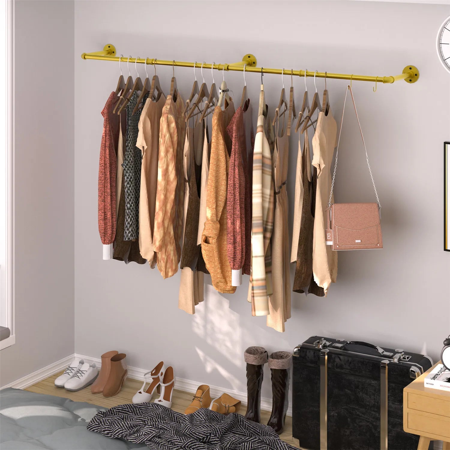 Heavy Duty Clothes Hanging Rack