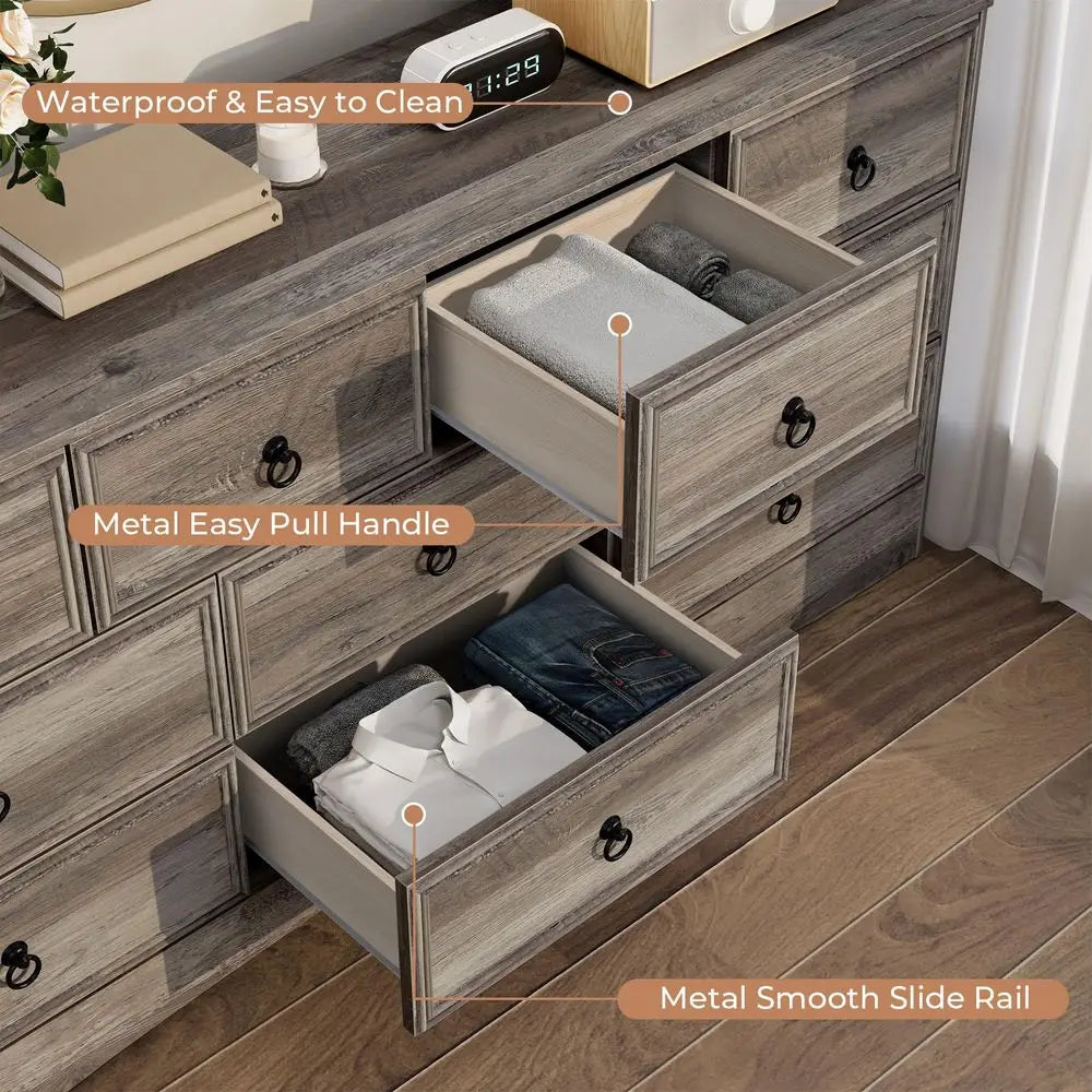 10 Drawer Dresser