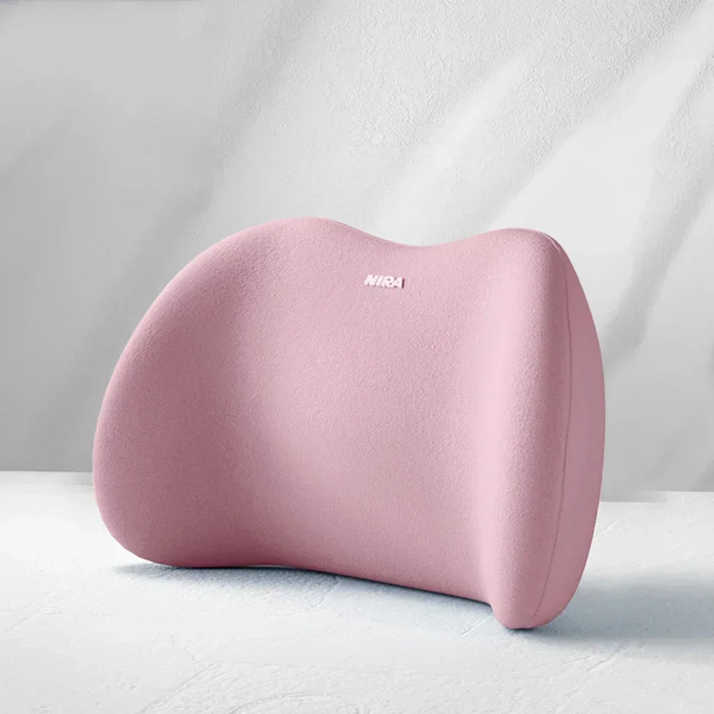 Memory Foam Dual Use Neck Lumbar Pillow Spine Support