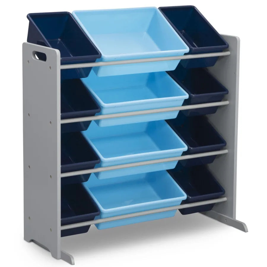 Toy Storage Organizer with 12 Colorful Bins