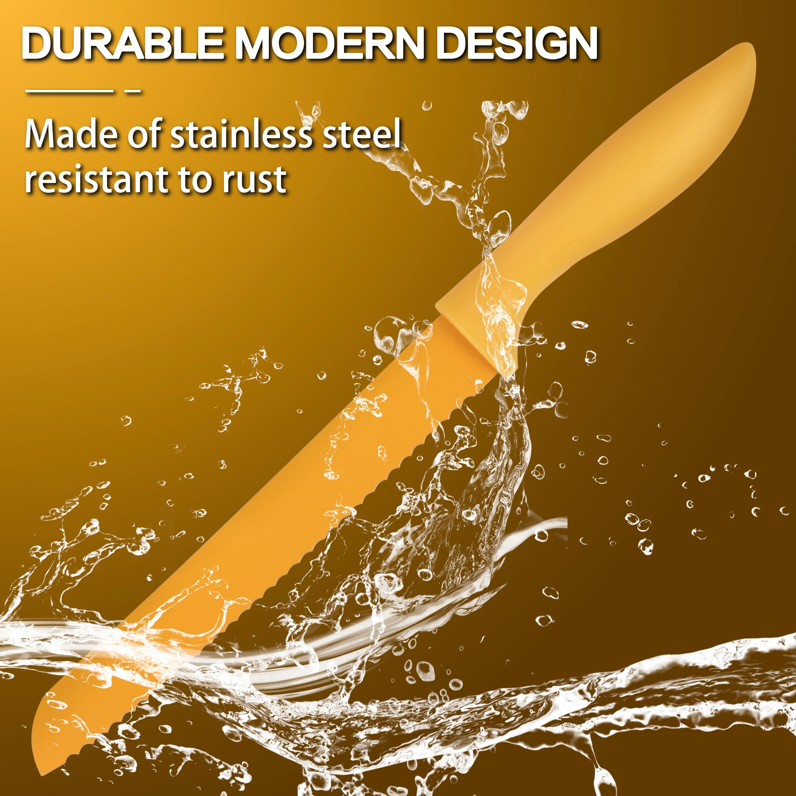 7Pcs Professional Colorful Kitchen Knife Set