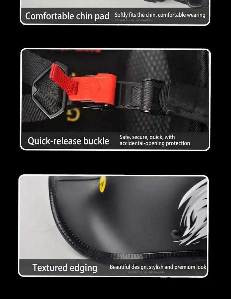 Motorcycle Upturned Tail Helmet