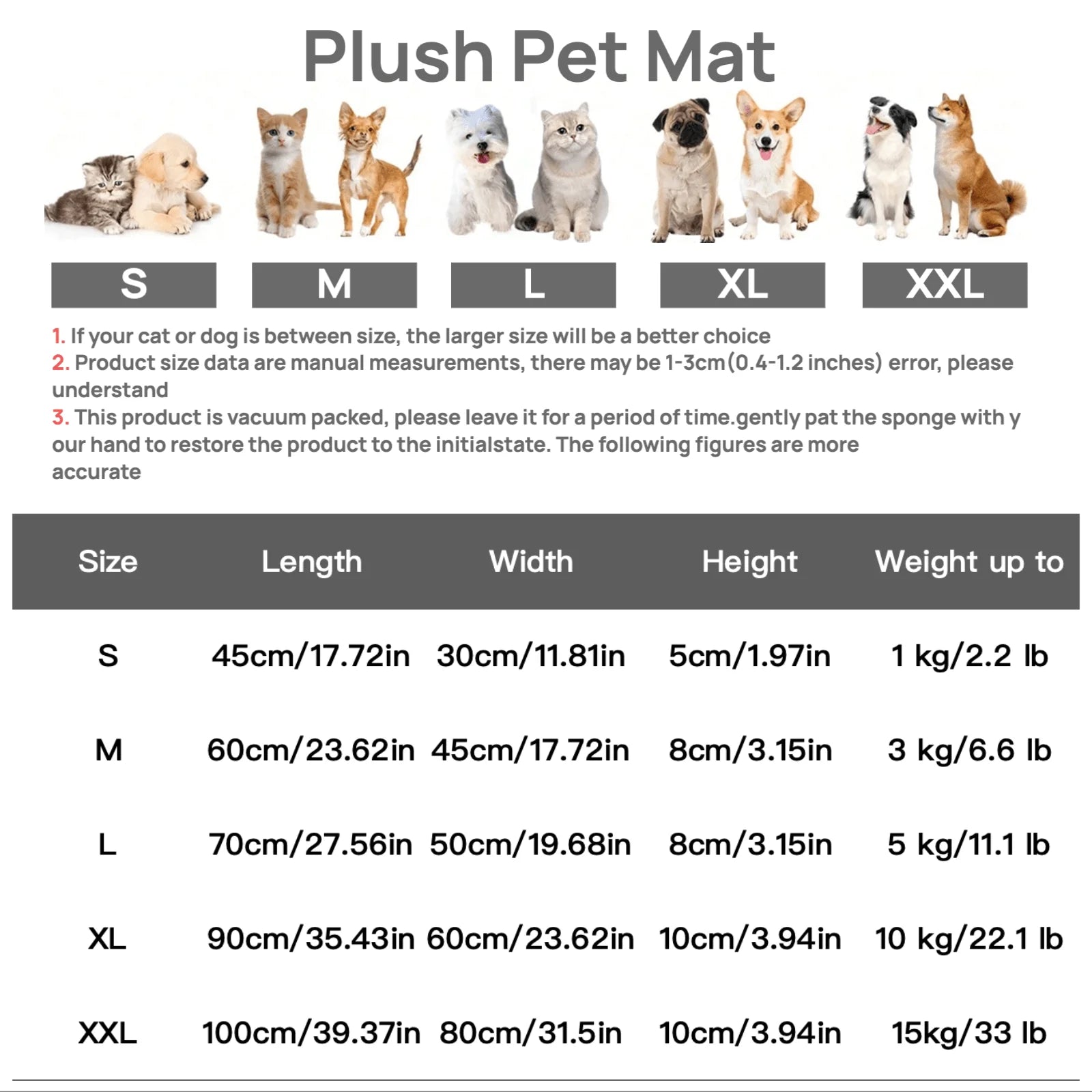 1PC Washable Plush Pet Crate Bed for Dog