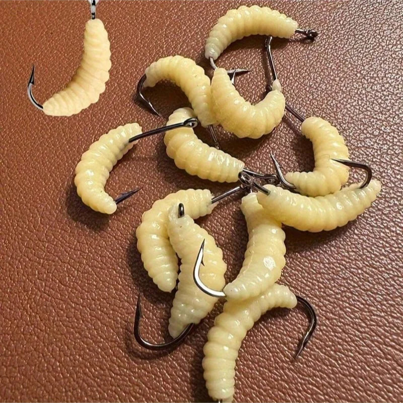Rubber Maggots Fishing Bait