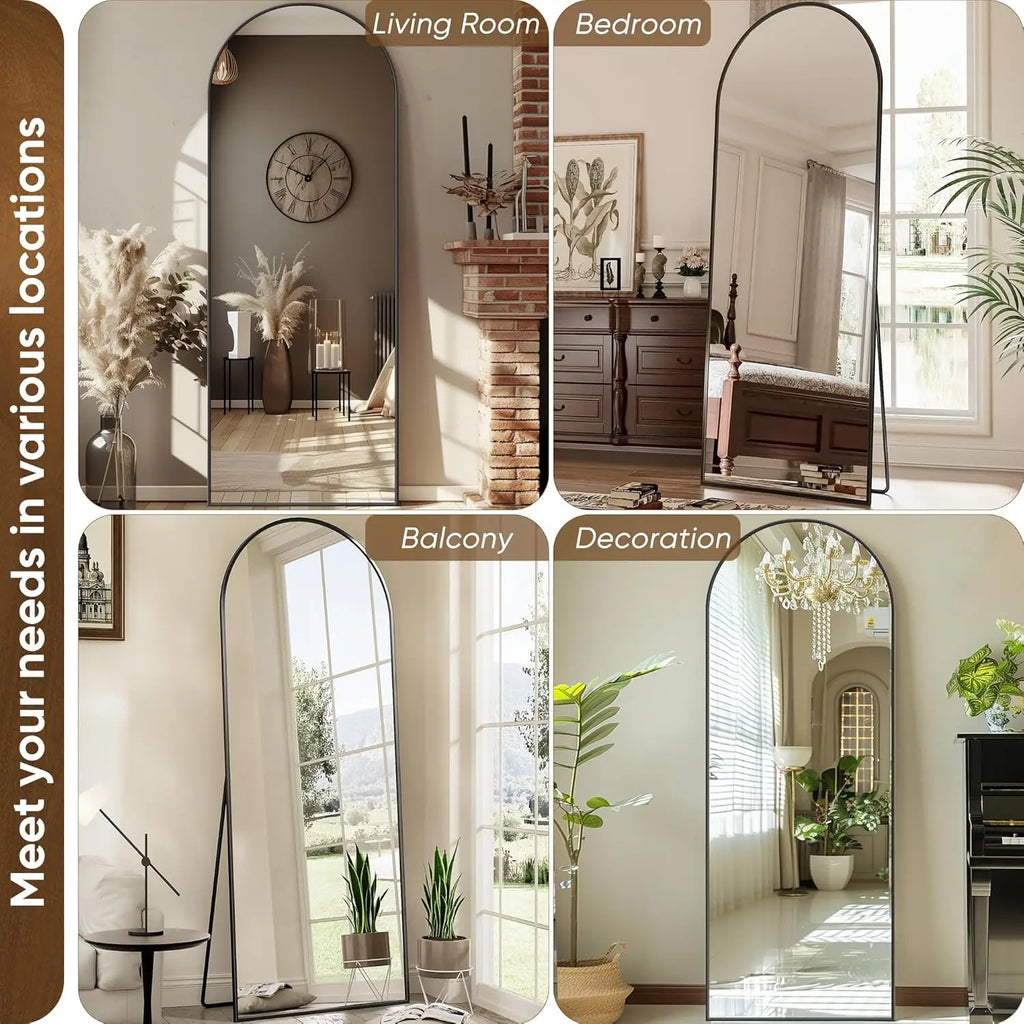 Rectangular Full Body Mirror with Stand