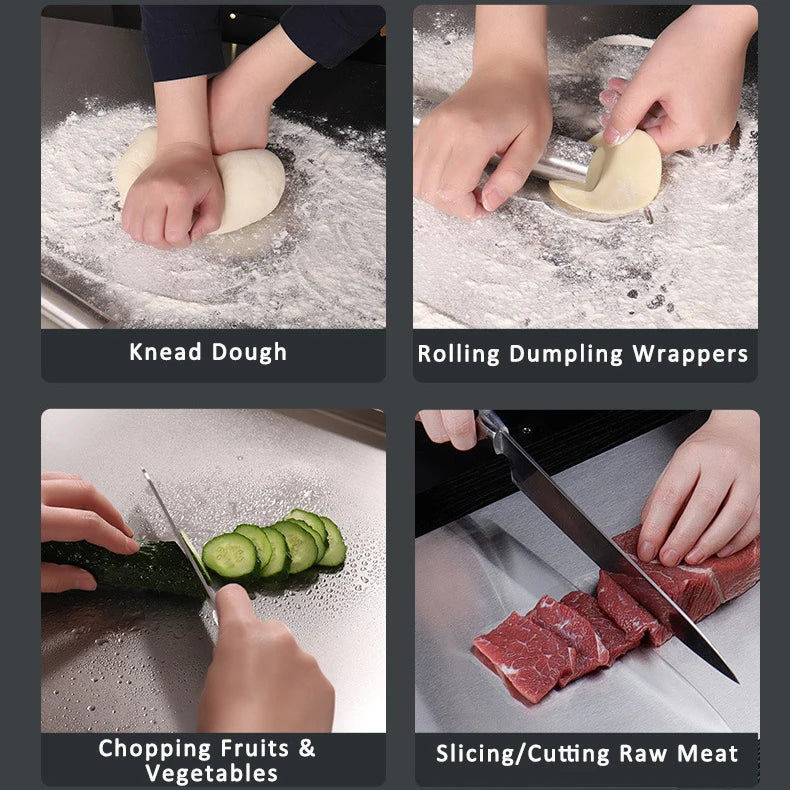 Stainless steel cutting board