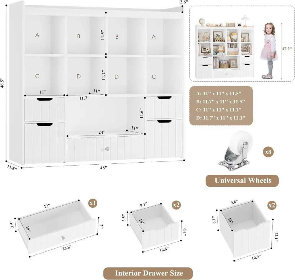 Kids Toy Storage Organizer for boys & girls