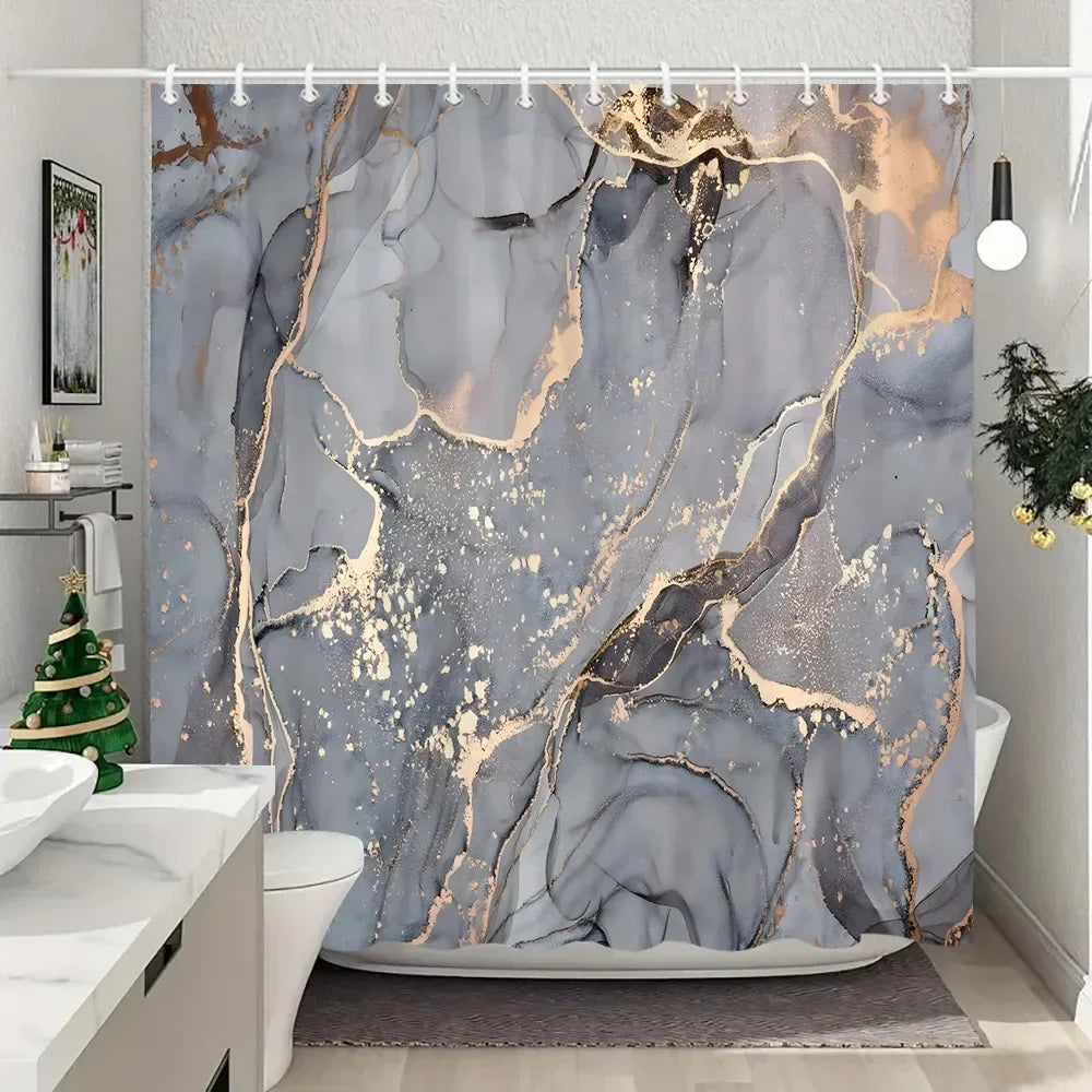 Fabric Washable Shower Curtain