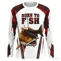 Men Summer Outdoor Fishing Long Sleeve t-shirt