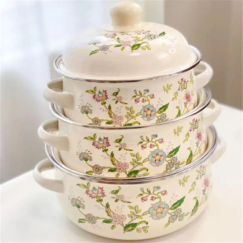 Three Sets Kitchen stew soup Cookware