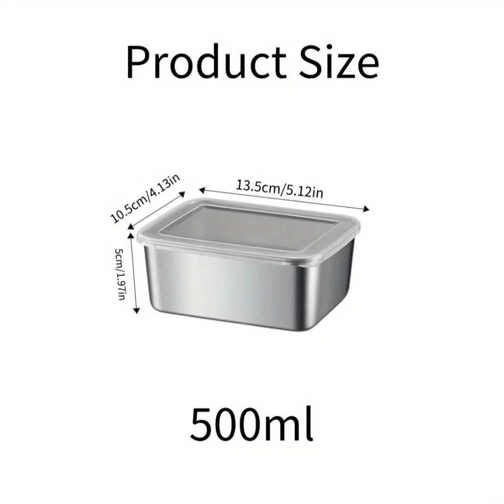 5pc Stainless Steel Food Storage Containers Set