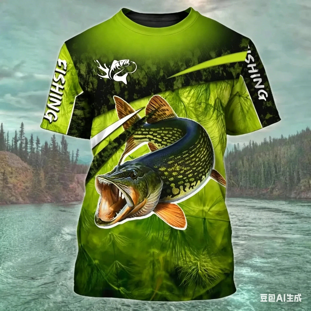 Mens Short Sleeve fishing t-shirt