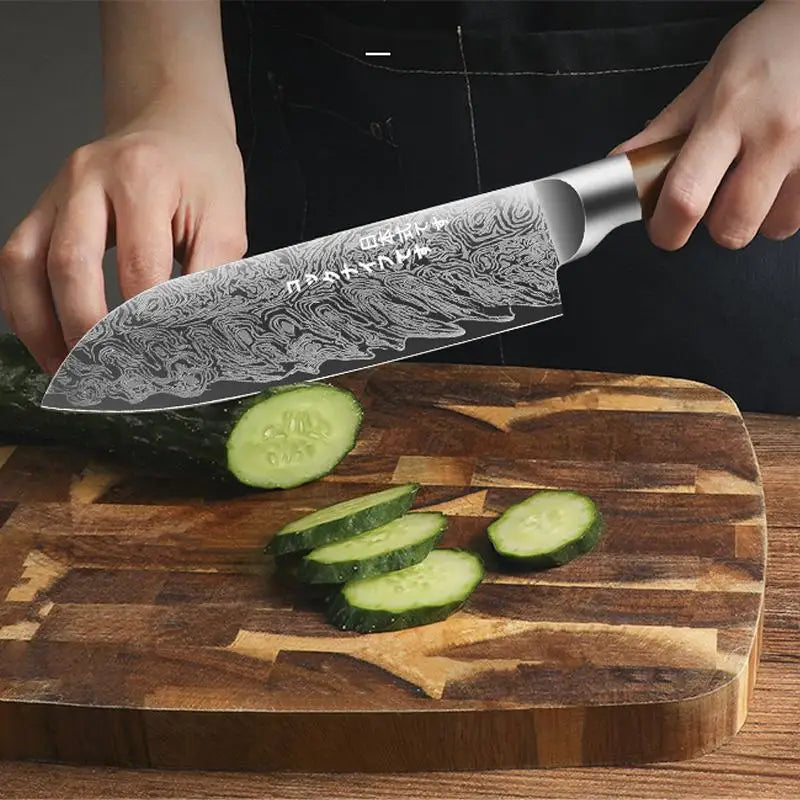 Stainless Steel Japanese Style 4-Piece Kitchen Knife Set