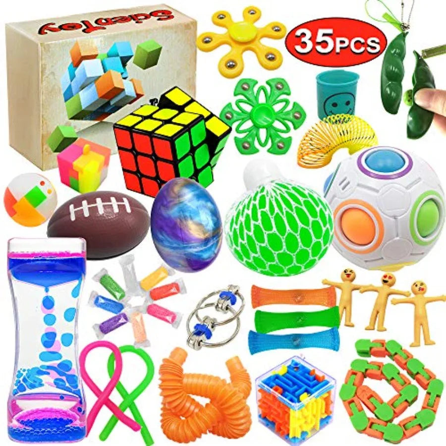 Fidget Toy Set, 35 Pcs