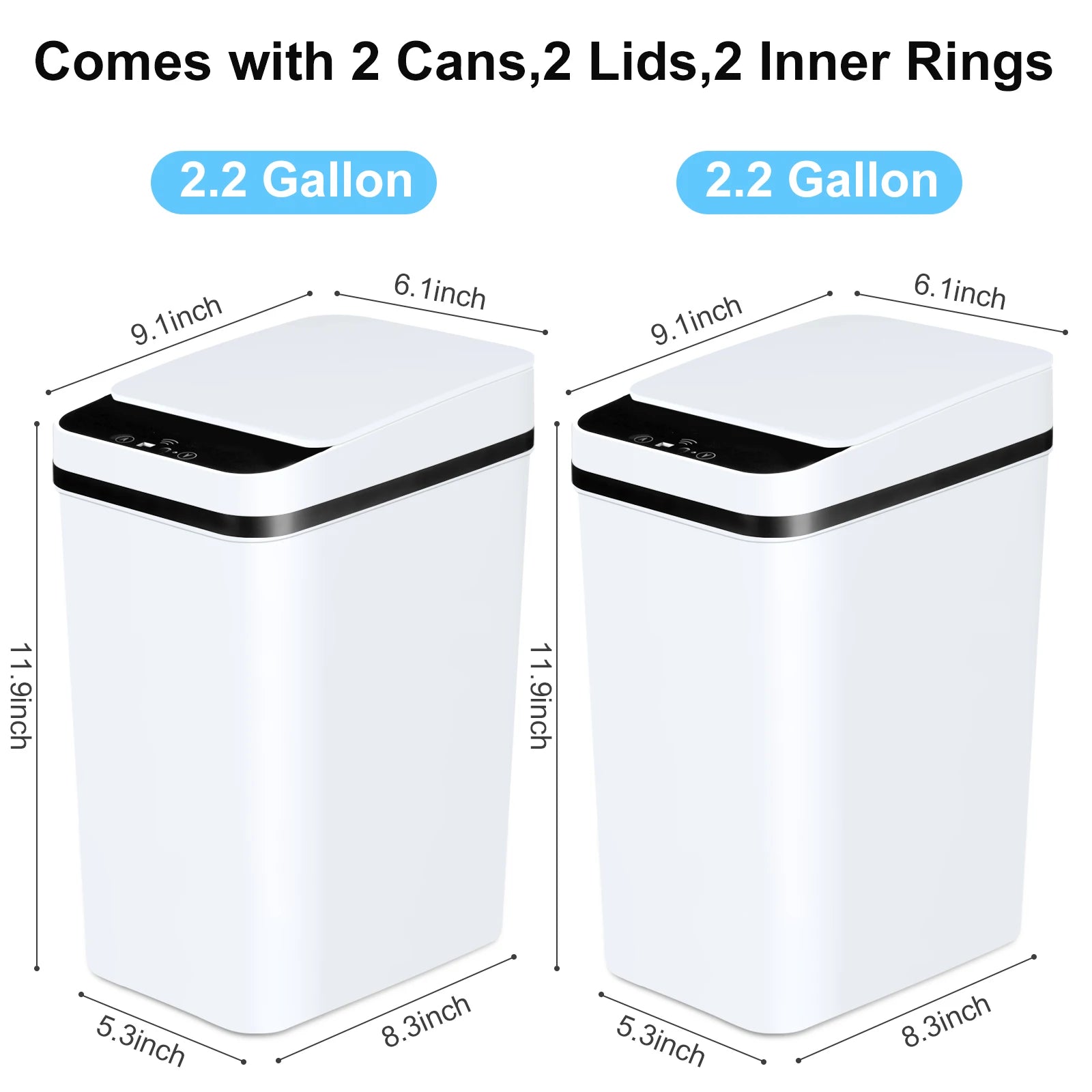 Automatic Touchless Trash Cans