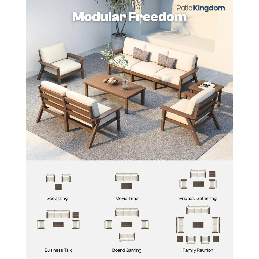 Outdoor Patio Furniture Set 3 Seats