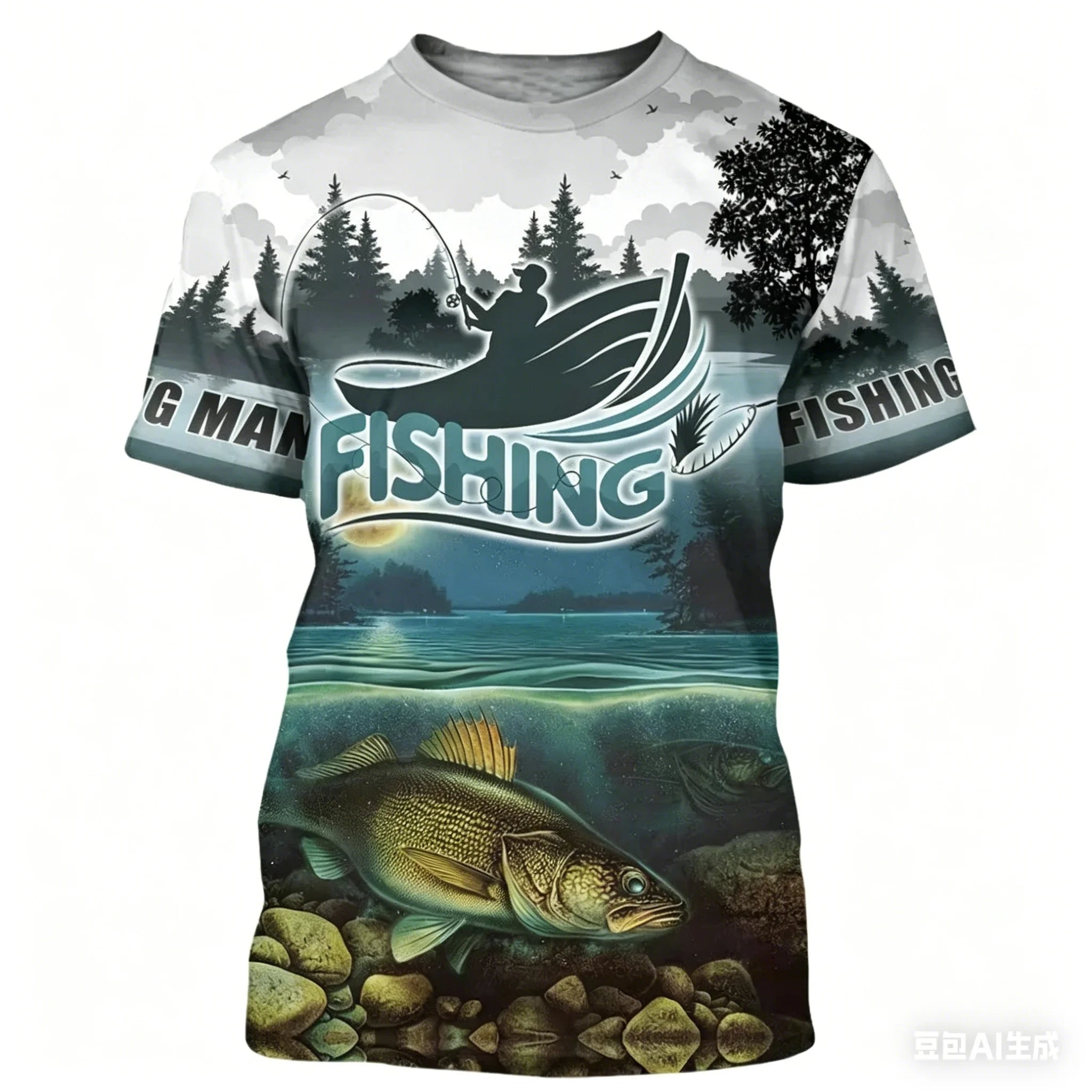 Mens Short Sleeve fishing t-shirt