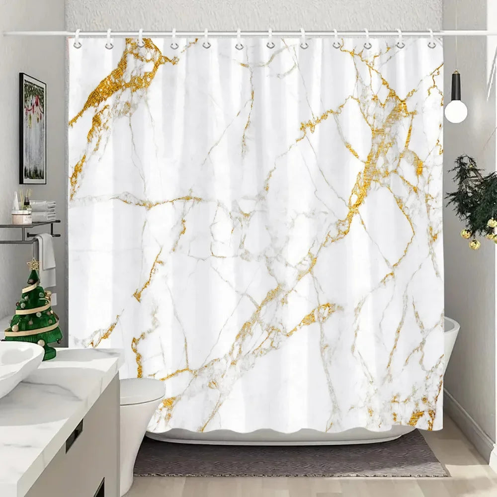 Fabric Washable Shower Curtain