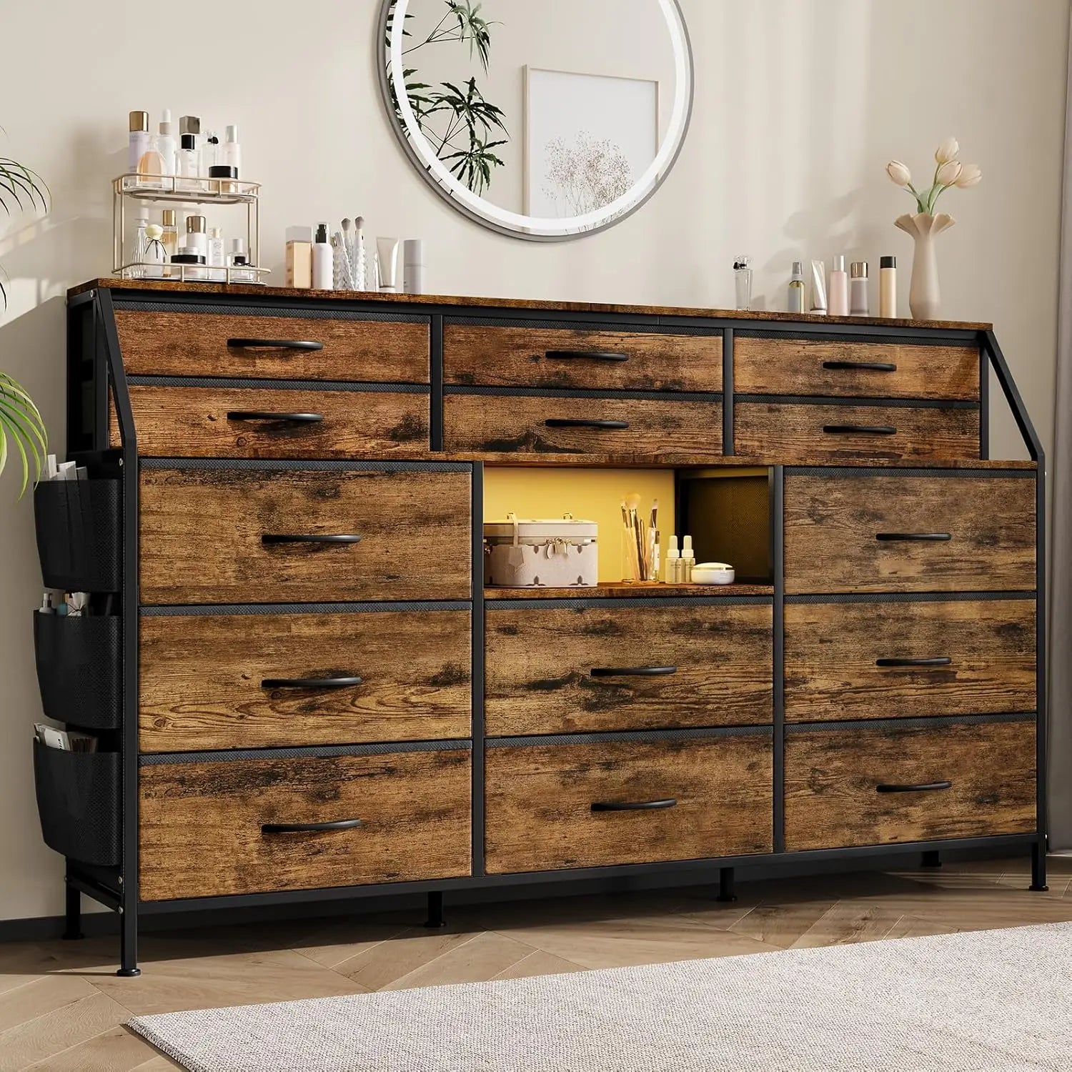 14 Fabric Dresser Cabinet