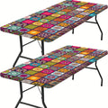 Indoor/Outdoor Picnic Floral Mandala Table Cover